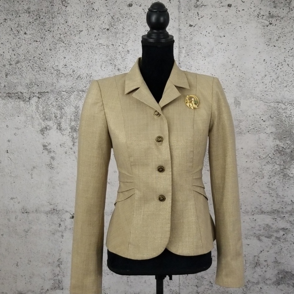 DAVID MEISTER Metallic Gold Jacket